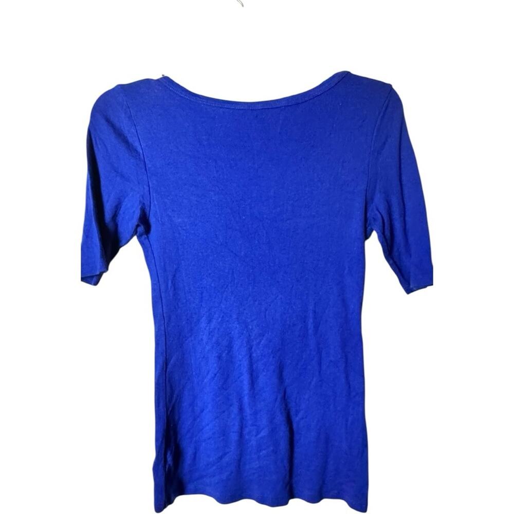 Gap Supersoft Women's BlueShort Sleeve Top Sz  XS - Picture 2 of 5
